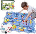 Puzzle Track Car Mat with Modular Road Sections