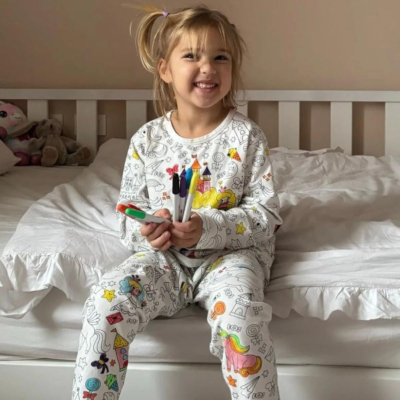 Coloring Pajamas for Kids with Creative Design Patterns