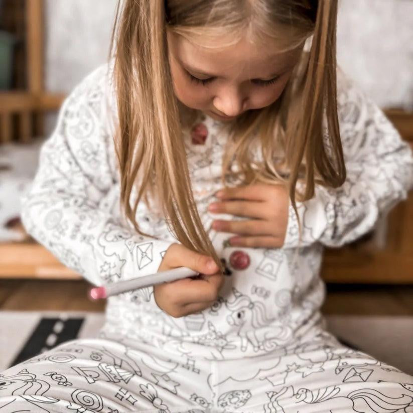 Coloring Pajamas for Kids with Creative Design Patterns