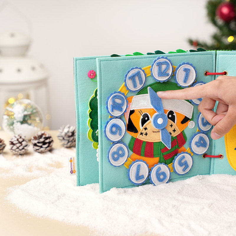 Quiet Felt Book, Santa's Christmas Activity Pages