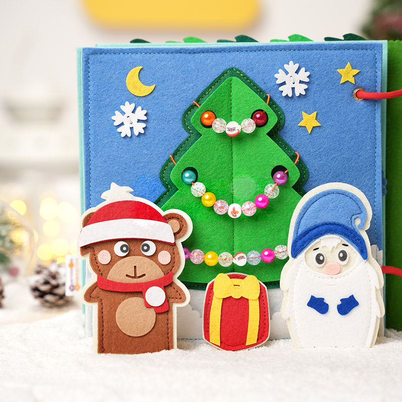 Quiet Felt Book, Santa's Christmas Activity Pages
