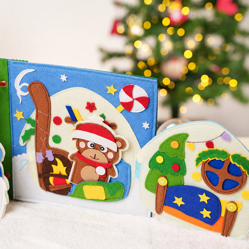 Quiet Felt Book, Santa's Christmas Activity Pages
