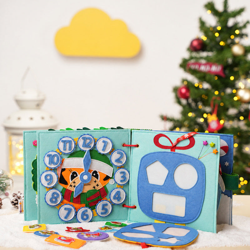 Quiet Felt Book, Santa's Christmas Activity Pages