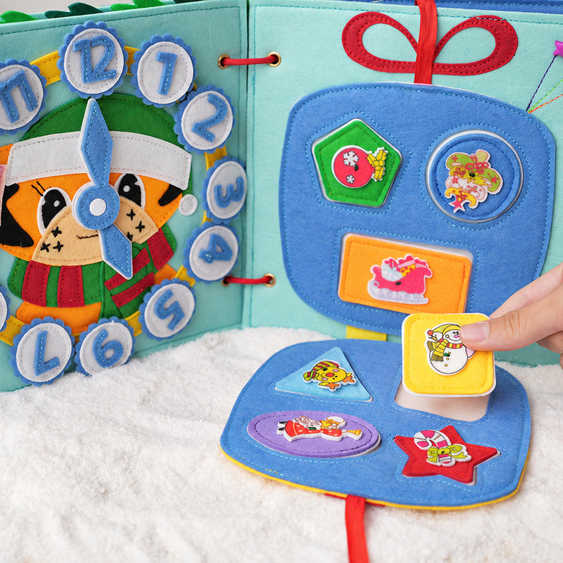 Quiet Felt Book, Santa's Christmas Activity Pages