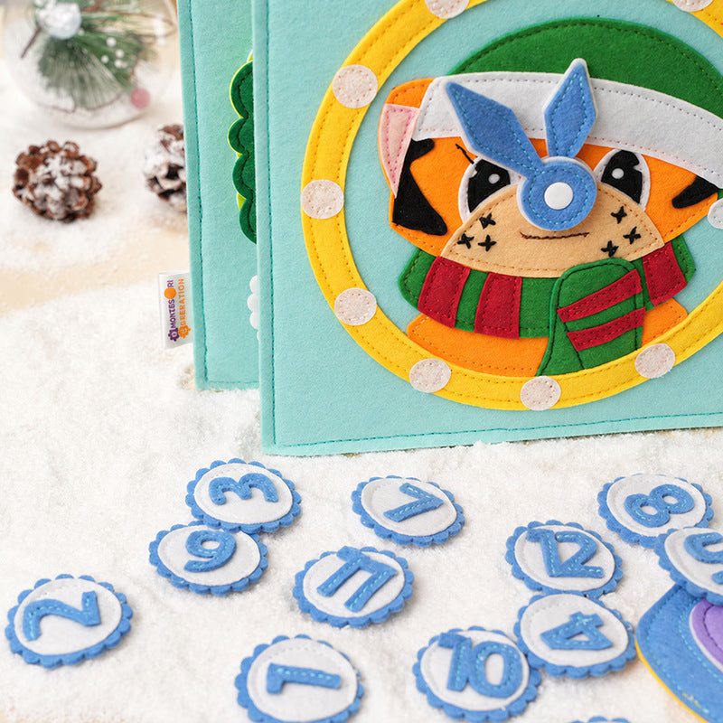 Quiet Felt Book, Santa's Christmas Activity Pages