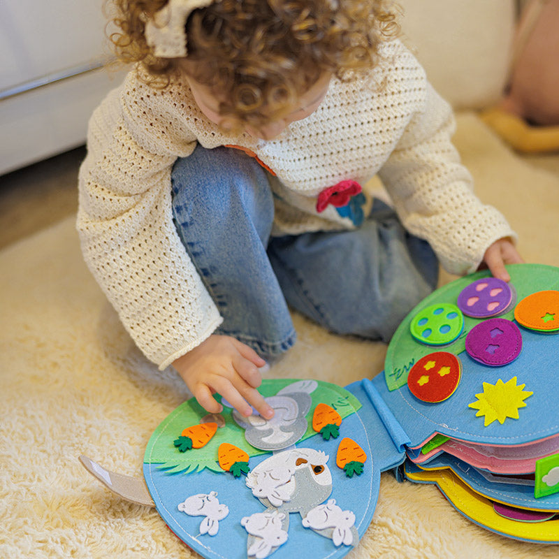 Easter Activity Bundle with Busy Book & Egg Matching Game