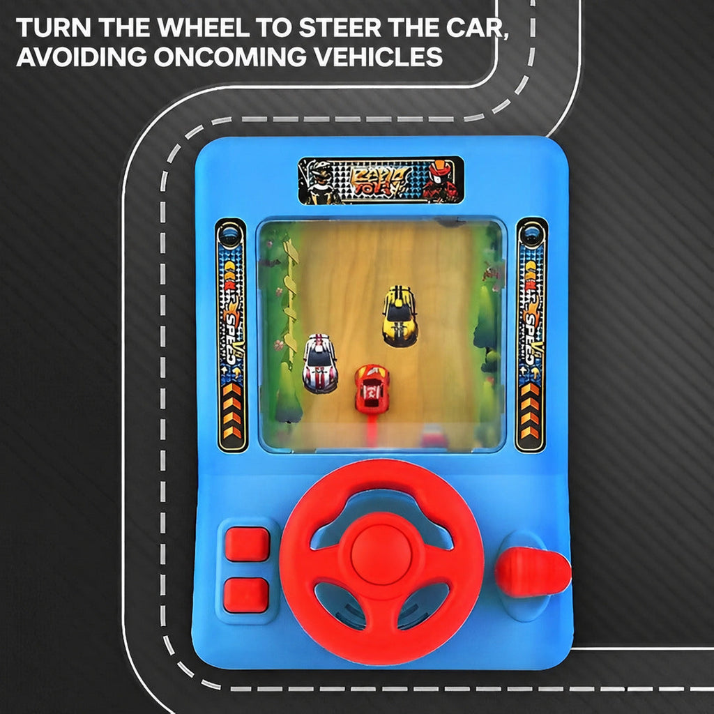 Racing Game Console Toy with Steering Wheel and Sounds