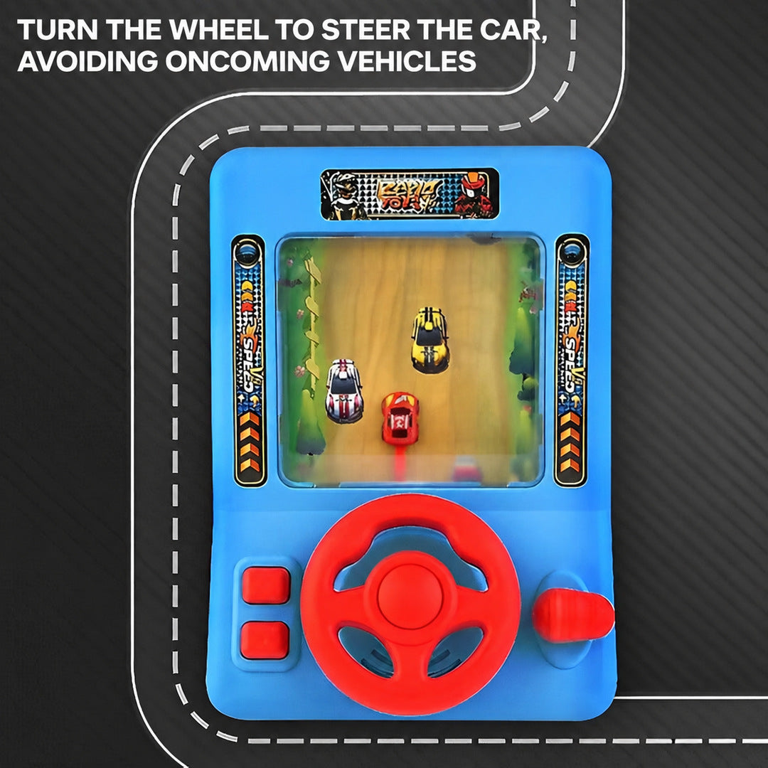 Racing Game Console Toy with Steering Wheel and Sounds