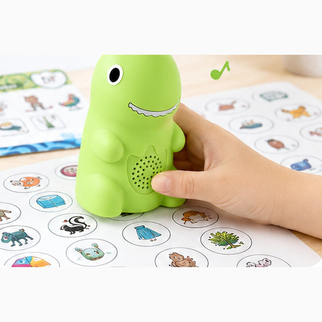 Dinosaur Talking Flash Cards, 148-Card Phonics Reader & Sticker Set