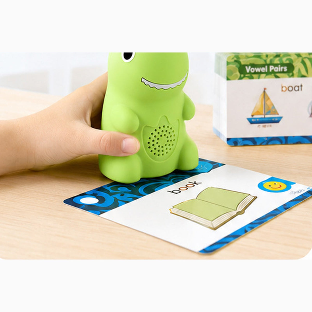 Dinosaur Talking Flash Cards, 148-Card Phonics Reader & Sticker Set