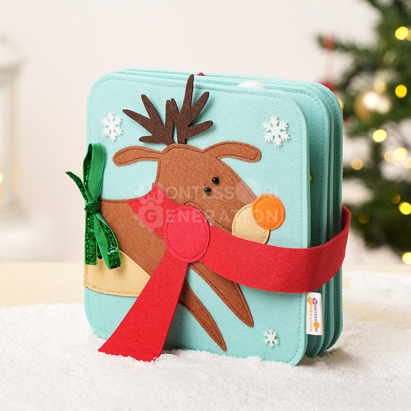 Montessori Christmas Toys Bundle with Books and Switchboard
