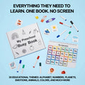 Reusable Preschool Activity Book with 30 Educational Themes