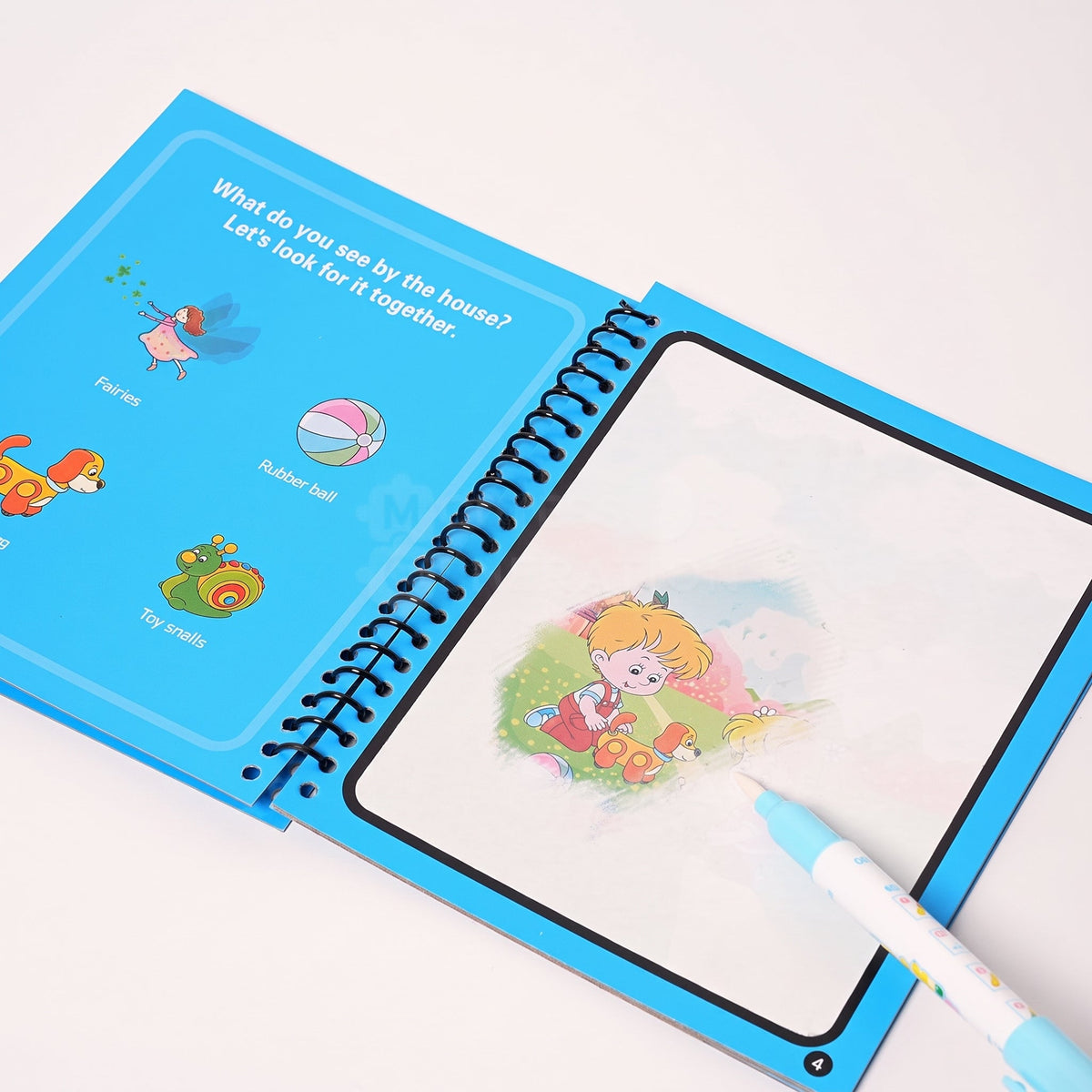 Reusable Water Coloring Book with Magic Pen