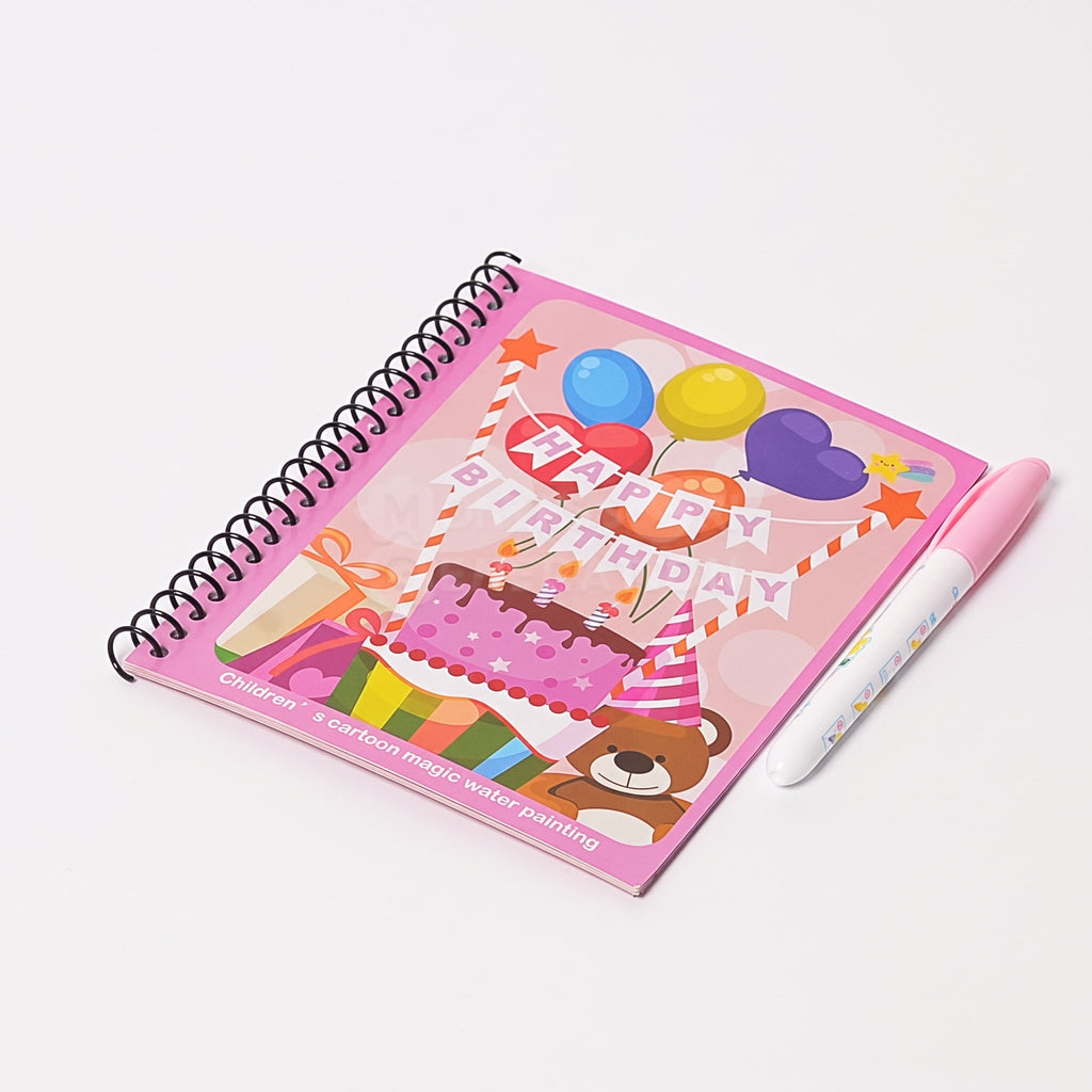 Reusable Water Coloring Book with Magic Pen