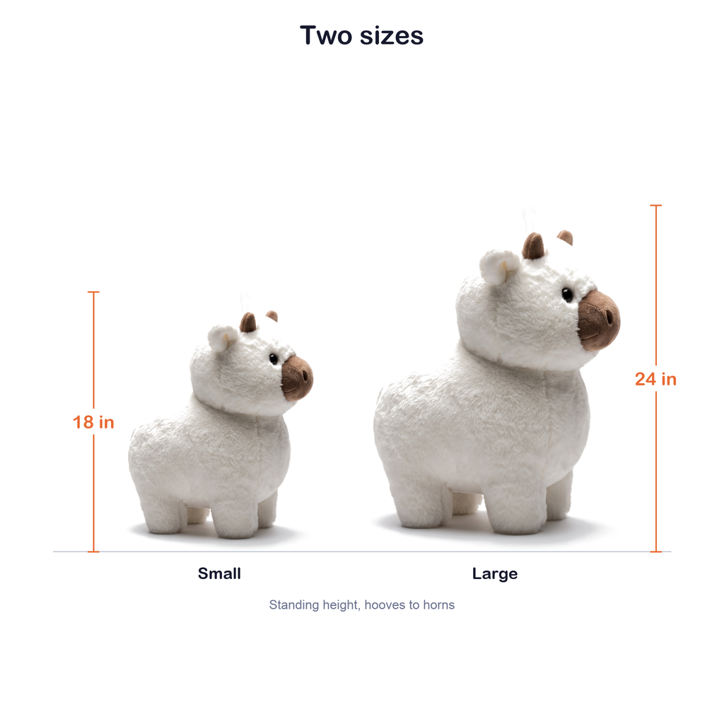 Running Highland Cow Plush, Gallops Without Batteries