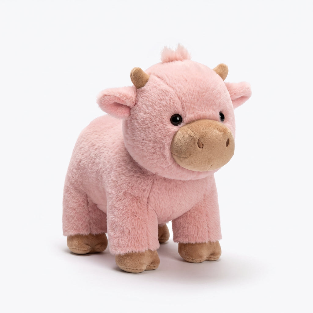 Running Highland Cow Plush, Gallops Without Batteries