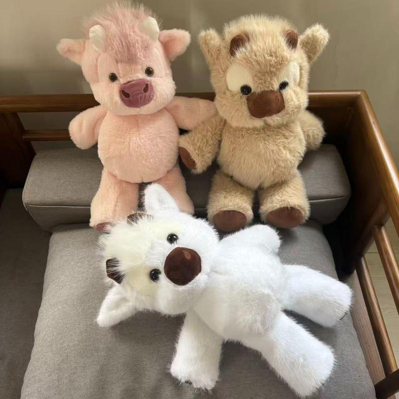 Running Highland Cow Plush, Gallops Without Batteries