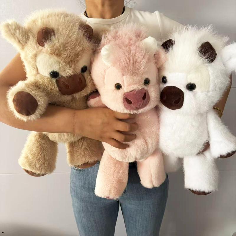 Running Highland Cow Plush, Gallops Without Batteries