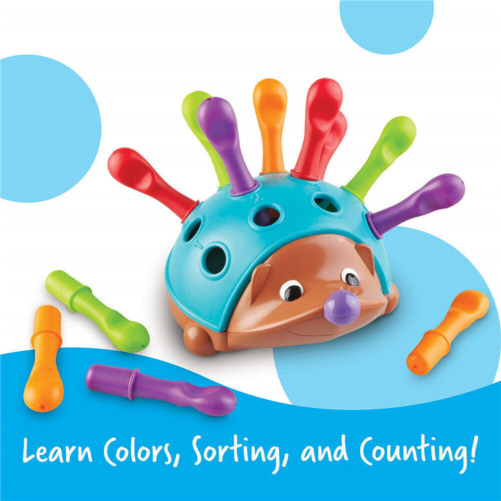 Counting Toy Hedgehog with Colorful Pegs