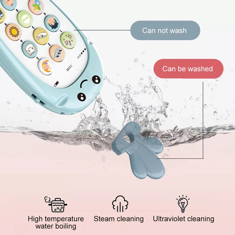 Baby Toy Phone with Sounds, Bunny Carrot Design