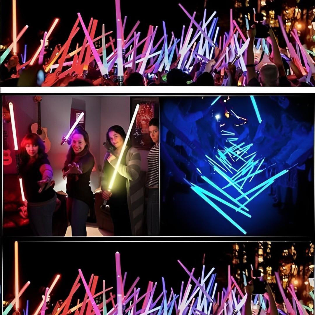 Double-Bladed LED Saber with Sound Effects and Color Change