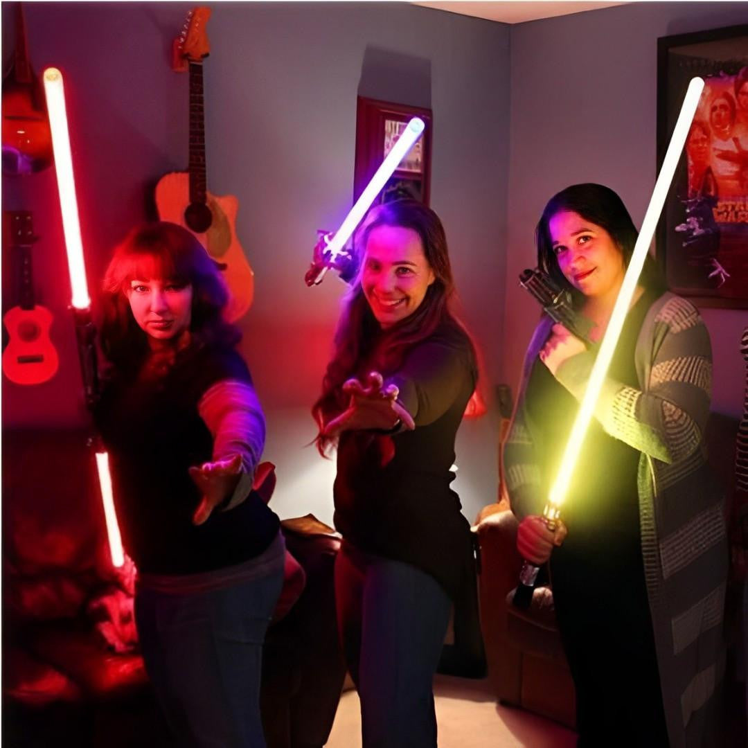 Double-Bladed LED Saber with Sound Effects and Color Change