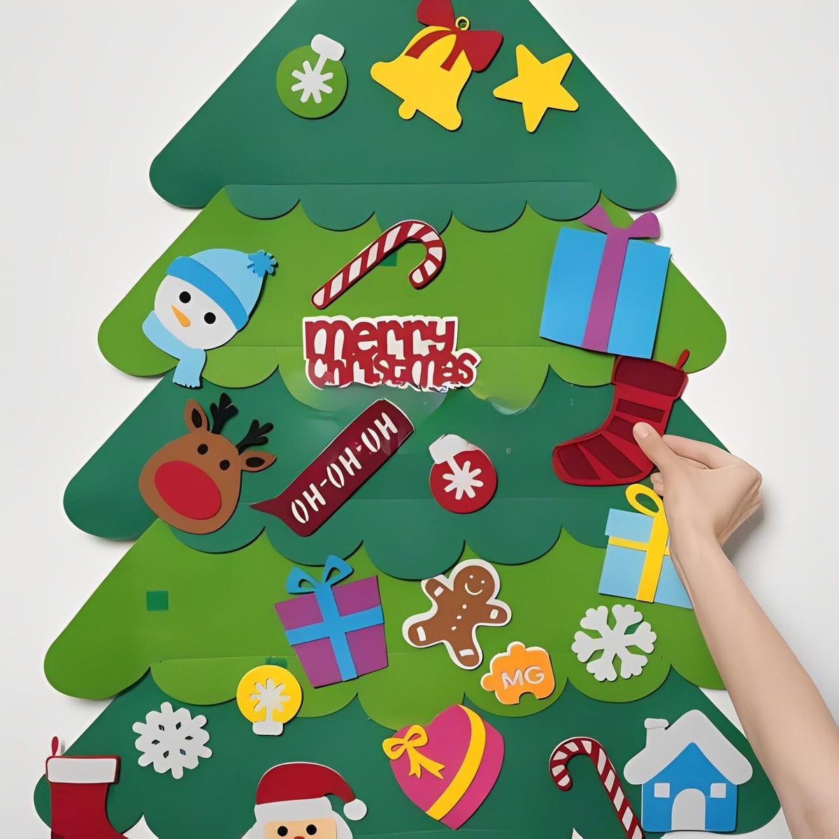 Felt Christmas Tree with 32 Detachable Ornaments