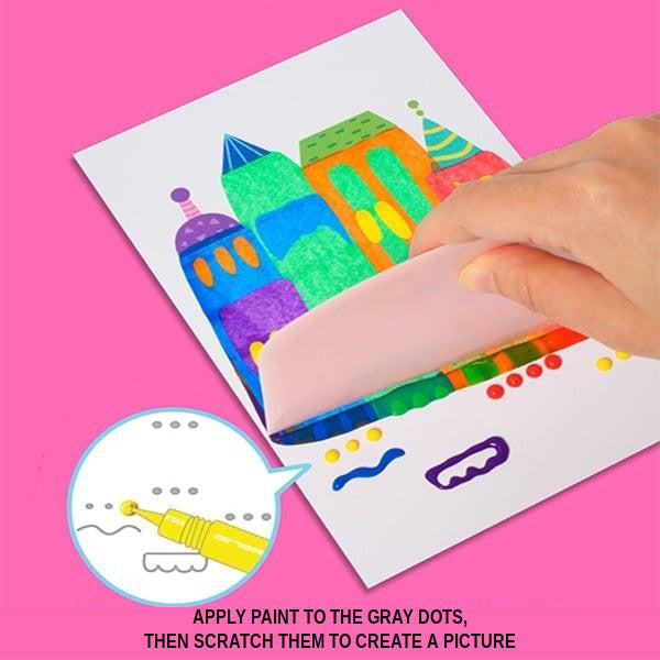 Scratch Art Kit for Kids with 20 Cards and Accessories