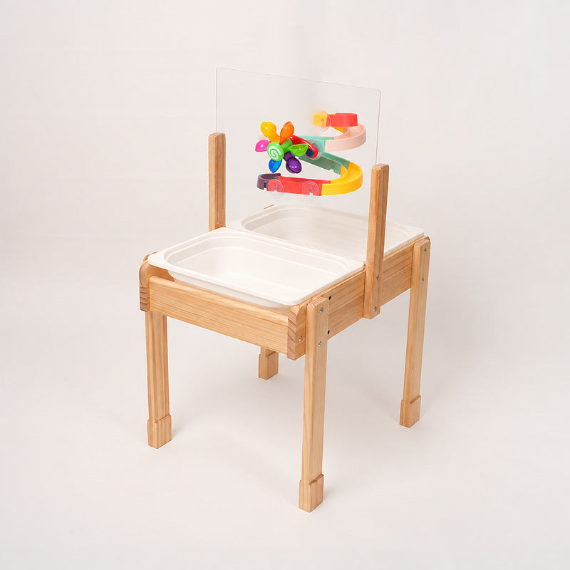Sensory Play Table with Water, Sand, Drawing & Track