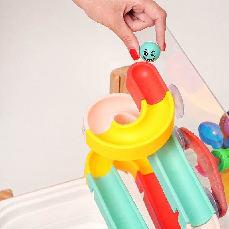 Sensory Play Table with Water, Sand, Drawing & Track
