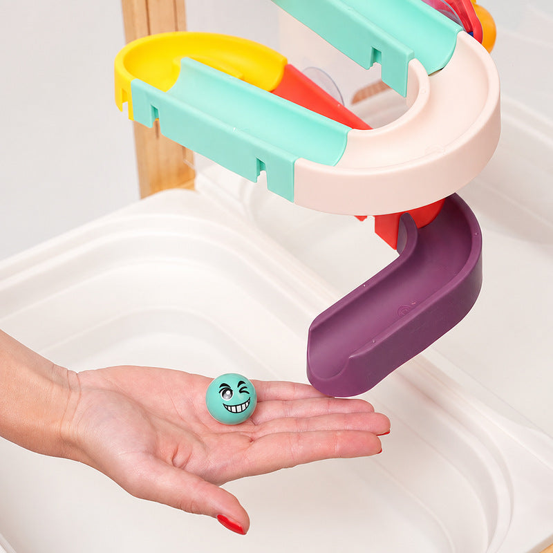 Sensory Play Table with Water, Sand, Drawing & Track