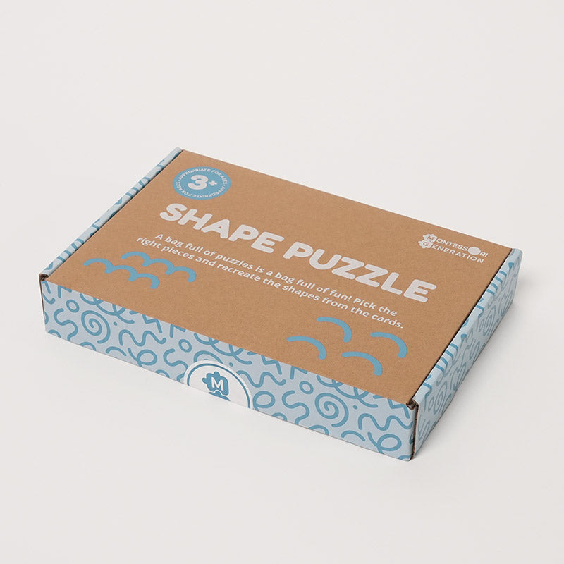 Geometric Pattern Puzzle with 180 Wooden Pieces and Cards