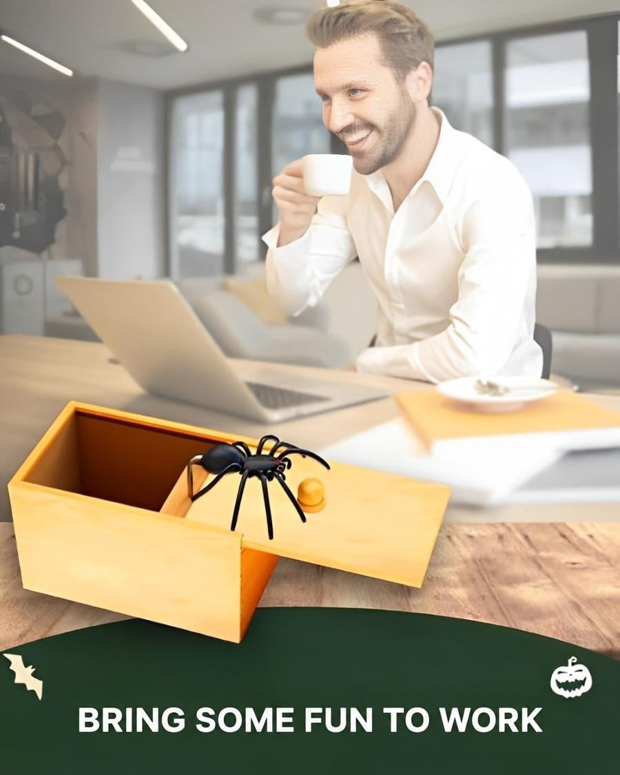 Spider Prank Box with Surprise Jump Scare