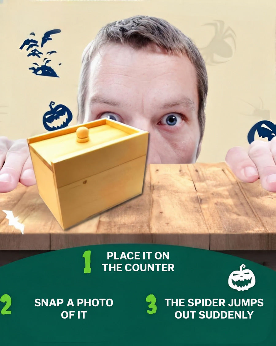 Spider Prank Box with Surprise Jump Scare