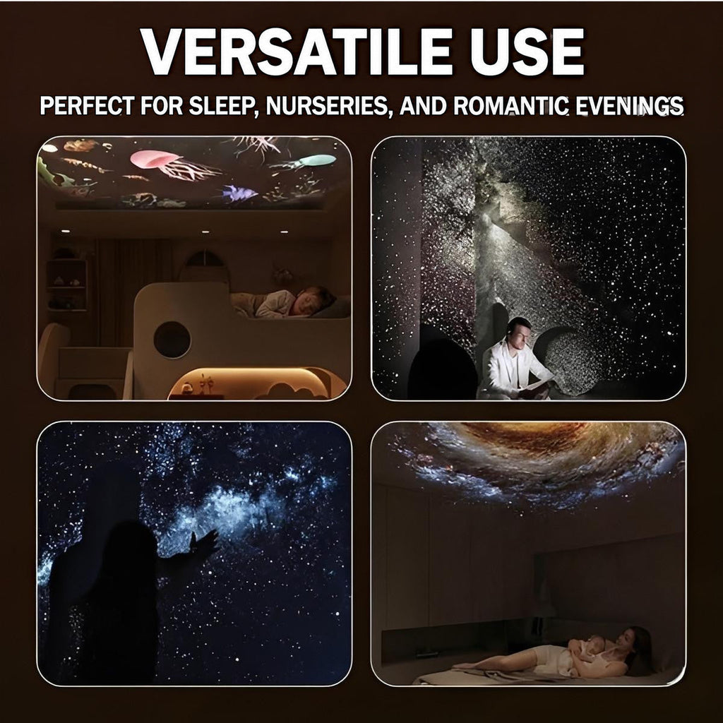 Star Projector Night Light with Interchangeable Films