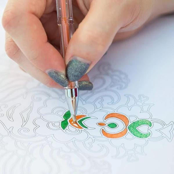 Glitter Gel Pens Set – 100 Vibrant Colors for Art and Journaling