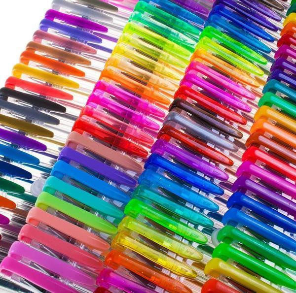 Glitter Gel Pens Set – 100 Vibrant Colors for Art and Journaling