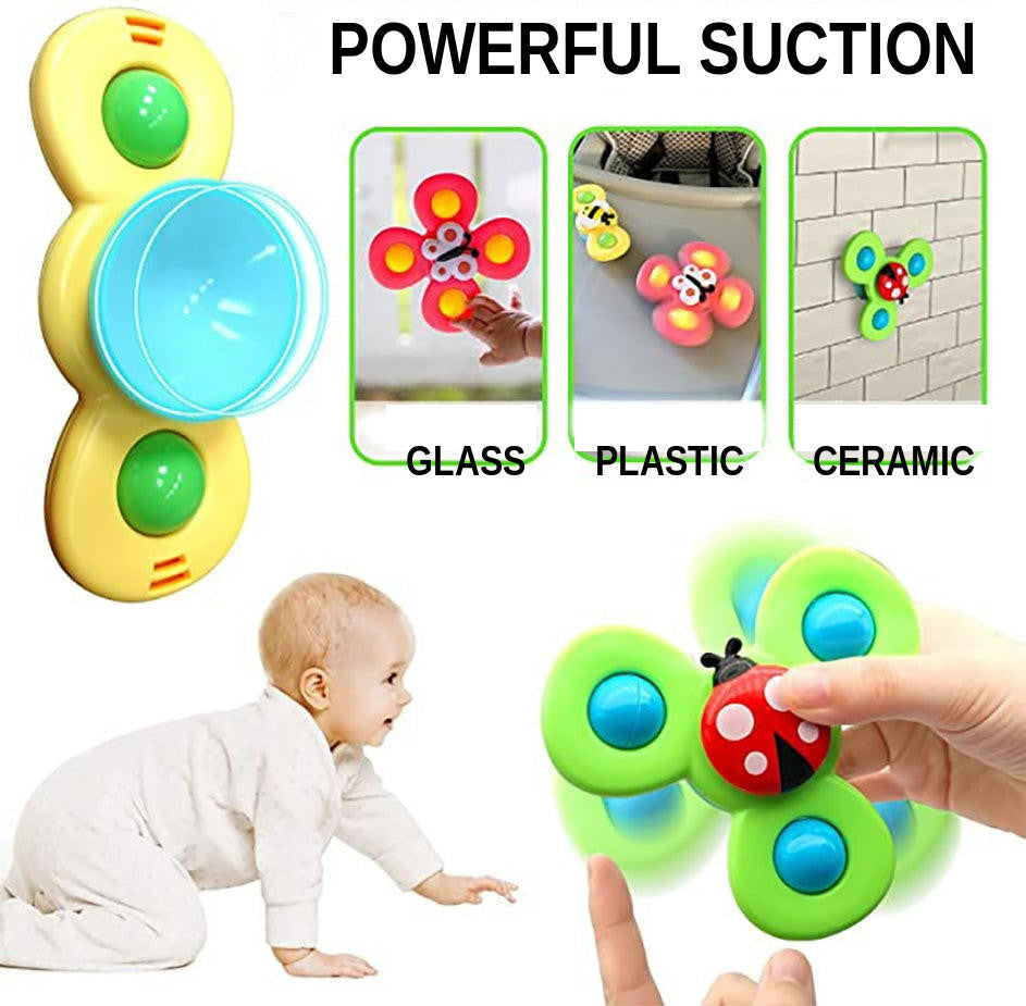 Suction Spinner Toy with Animal Designs for Babies