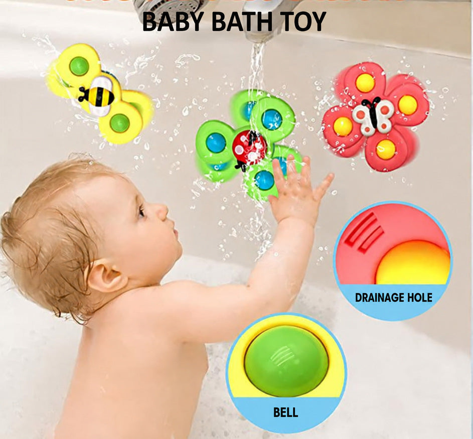 Suction Spinner Toy with Animal Designs for Babies