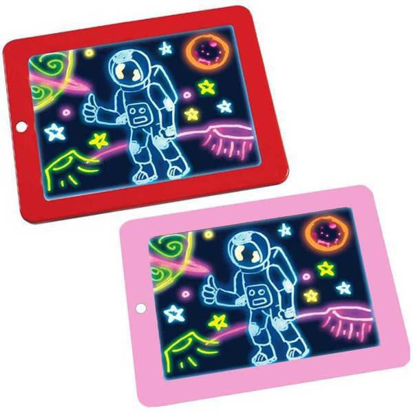 Light-Up Drawing Tablet with 8 Color Effects and Reusable Screen