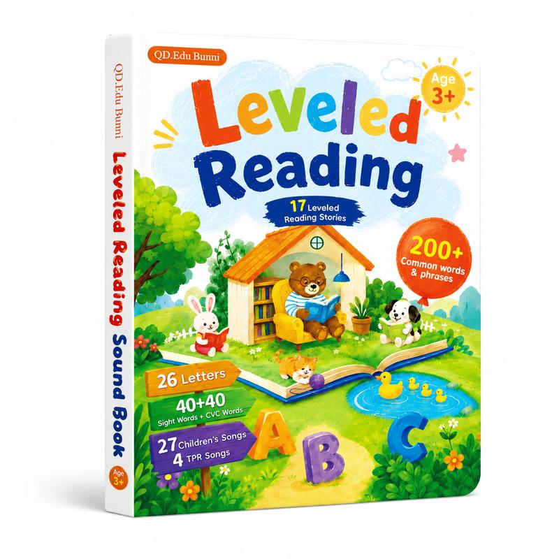Talking Phonics Book, 17 Stories & 200+ Words for Ages 3+
