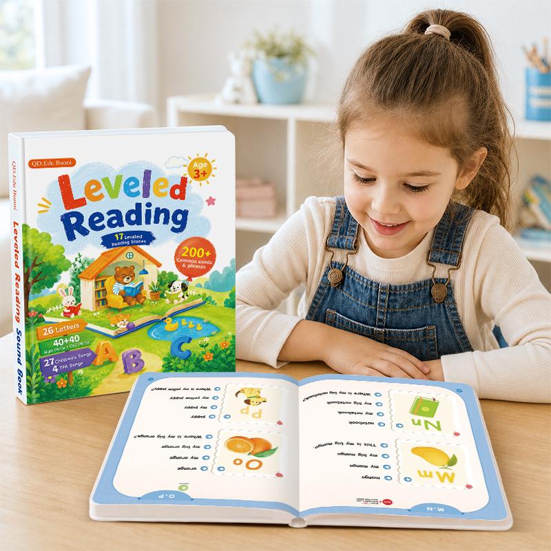 Talking Phonics Book, 17 Stories & 200+ Words for Ages 3+