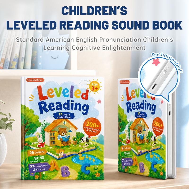 Talking Phonics Book, 17 Stories & 200+ Words for Ages 3+