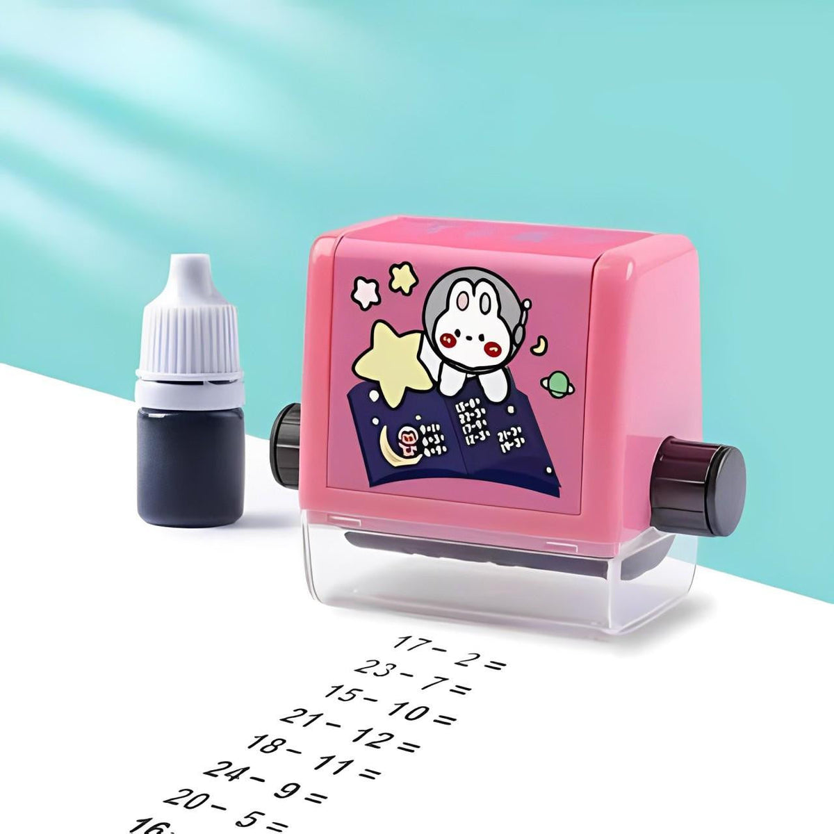 Math Stamp Roller with Rotating Exercises for Kids