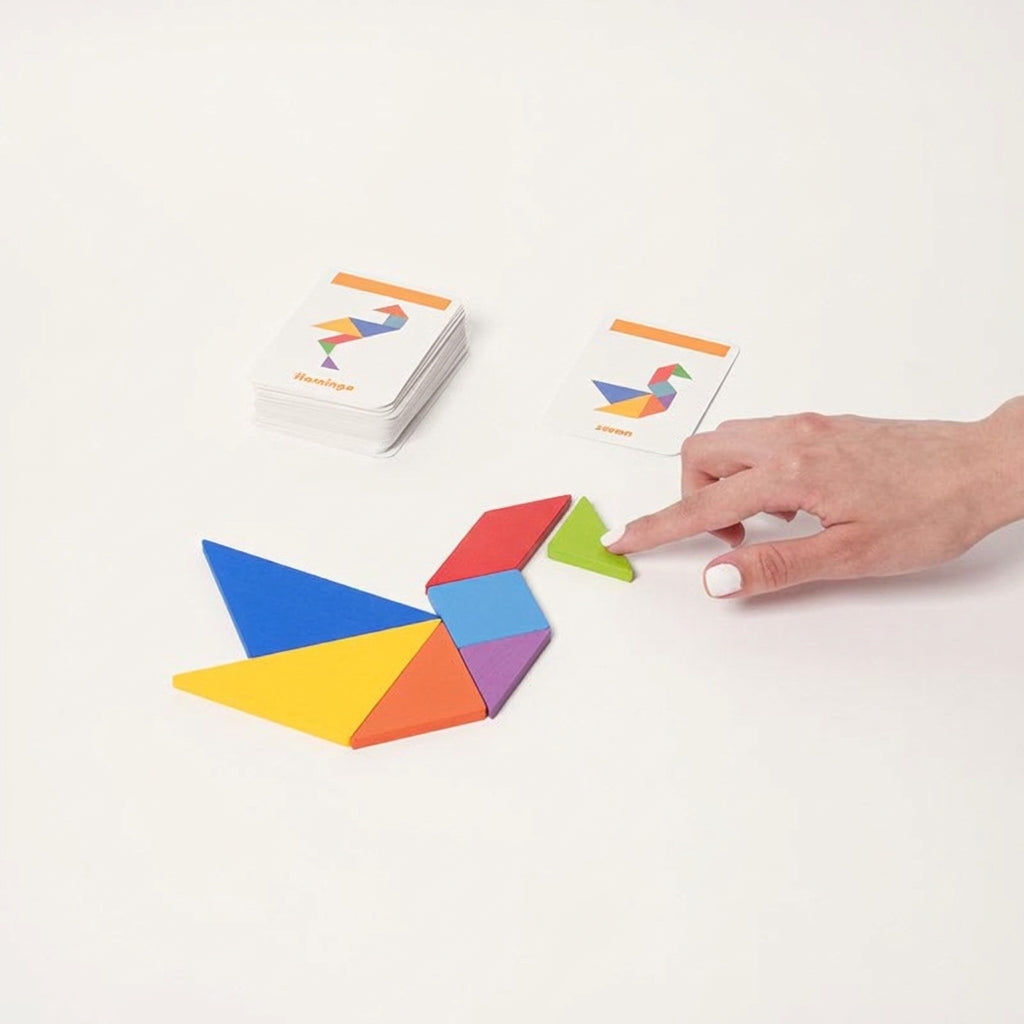 Tangram Puzzle Game with 50 Challenge Cards