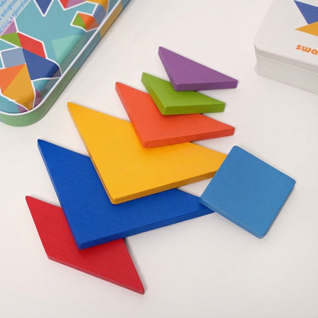 Tangram Puzzle Game with 50 Challenge Cards