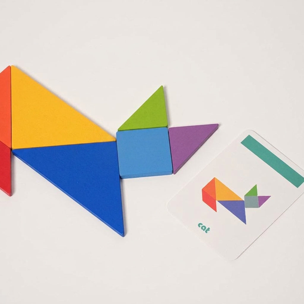 Tangram Puzzle Game with 50 Challenge Cards