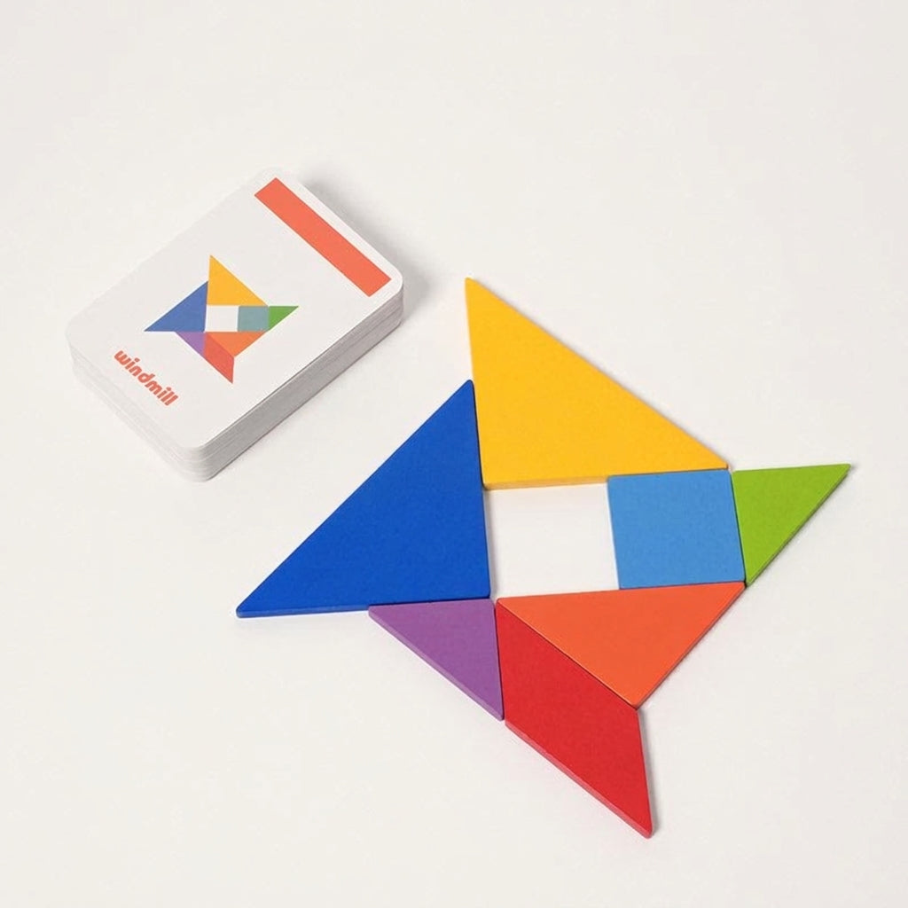 Tangram Puzzle Game with 50 Challenge Cards