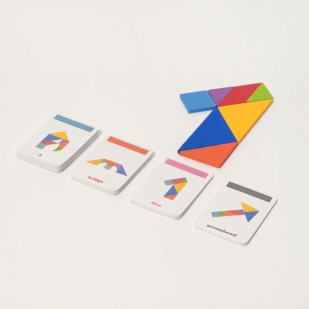 Tangram Puzzle Game with 50 Challenge Cards