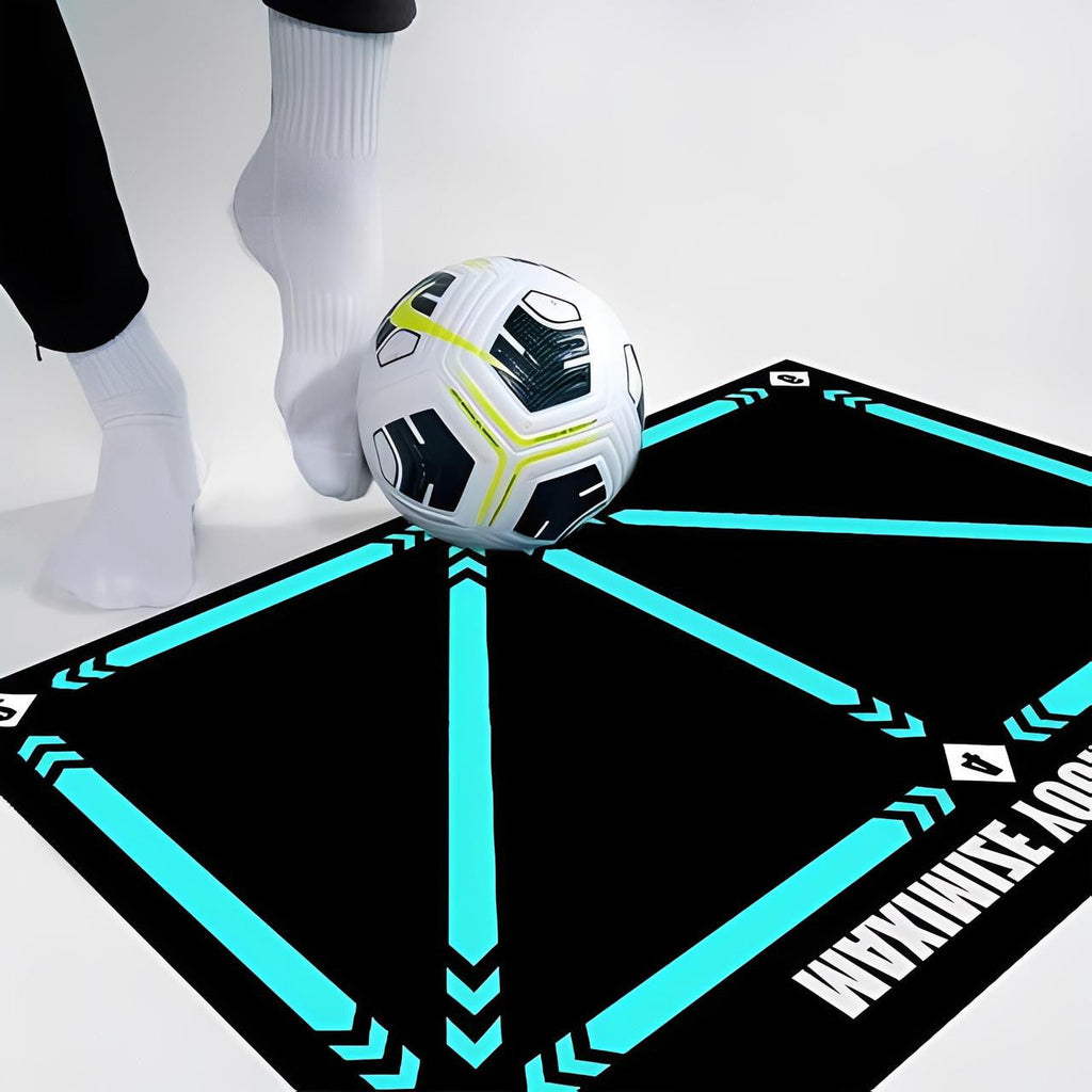 Football Training Mat with Numbered Zones and Elastic Cord